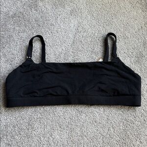 SKIMS Black Cotton Jersey Maternity Bra 3X